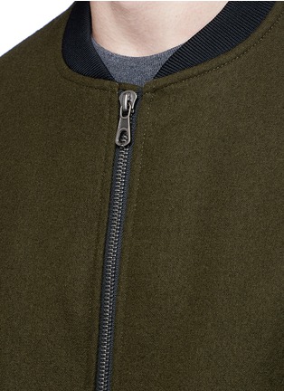 Detail View - Click To Enlarge - TOMORROWLAND - Wool felt bomber jacket