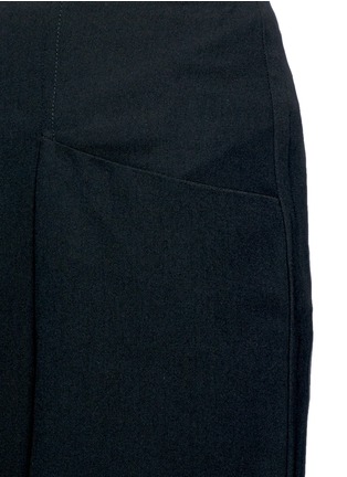 Detail View - Click To Enlarge - C/MEO COLLECTIVE - 'Cold Shoulder' wide leg crepe pants