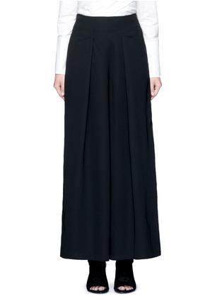 Main View - Click To Enlarge - C/MEO COLLECTIVE - 'Cold Shoulder' wide leg crepe pants
