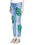 Front View - Click To Enlarge - - - Sequin embroidery skinny jeans