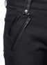 Detail View - Click To Enlarge - ALEXANDER MCQUEEN - Leather pocket denim pants