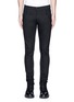 Main View - Click To Enlarge - ALEXANDER MCQUEEN - Leather pocket denim pants