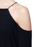 Detail View - Click To Enlarge - THE ROW - 'Cady' cold shoulder midi dress