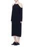 Figure View - Click To Enlarge - THE ROW - 'Cady' cold shoulder midi dress