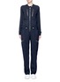 Main View - Click To Enlarge - CHLOÉ - Zip front satin twill jumpsuit