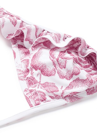 Detail View - Click To Enlarge - ZIMMERMANN - 'Roza' frill trim floral print bikini set