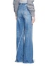 Back View - Click To Enlarge - STELLA MCCARTNEY - Fray edge wide leg jeans