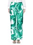 Main View - Click To Enlarge - - - Banana leaf print silk pyjama pants