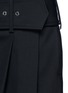 Detail View - Click To Enlarge - GIVENCHY - Belted apron front twill skirt