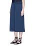 Front View - Click To Enlarge - VINCE - Washed satin wide leg culottes