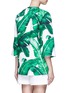 Back View - Click To Enlarge - - - Banana leaf print brocade jacket