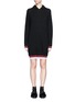 Main View - Click To Enlarge - EMILIO PUCCI - Wool-silk-cashmere hooded knit dress