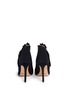 Back View - Click To Enlarge - MAISON MARGIELA - Asymmetric fringe suede booties