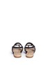 Back View - Click To Enlarge - UGG - 'Verona' metallic basket embossed leather sandals