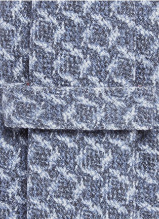 Detail View - Click To Enlarge - ISAIA - Square print wool-silk tie