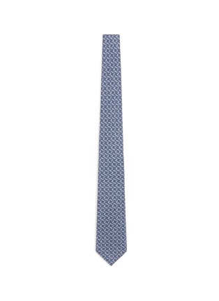 Main View - Click To Enlarge - ISAIA - Square print wool-silk tie