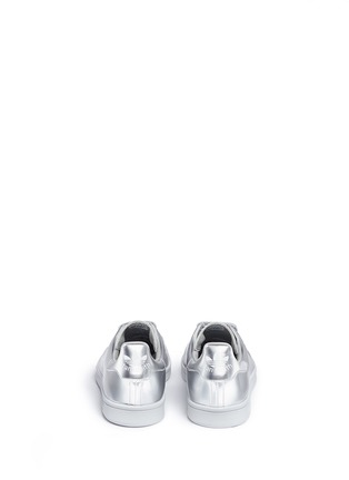 Back View - Click To Enlarge - ADIDAS X RAF SIMONS - 'Stan Smith' metallic leather sneakers