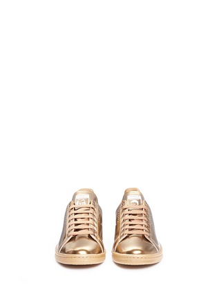 Front View - Click To Enlarge - ADIDAS X RAF SIMONS - 'Stan Smith' metallic leather sneakers