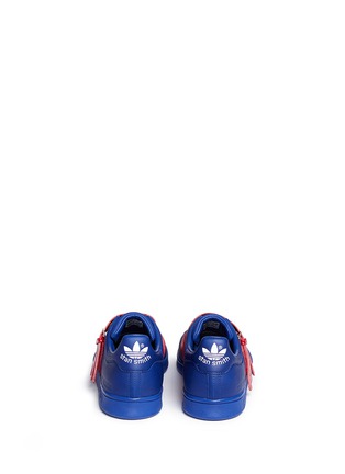 Back View - Click To Enlarge - ADIDAS X RAF SIMONS - 'Stan Smith' triple strap leather sneakers