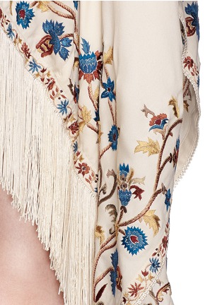 Detail View - Click To Enlarge - TALITHA - 'Moroccan Tara' floral embroidery silk crepe cover-up
