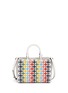 Back View - Click To Enlarge - TORY BURCH - 'Robinson' small embroidered saffiano leather tote
