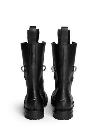 Back View - Click To Enlarge - RICK OWENS  - Lace-up leather boots