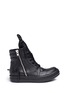 Main View - Click To Enlarge - RICK OWENS  - 'Geobasket' leather high top sneakers