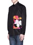 Front View - Click To Enlarge - 71465 - Floral pocket windbreaker shirt jacket