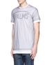 Front View - Click To Enlarge - 71465 - 'PALMS' print double layer T-shirt