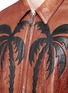 Detail View - Click To Enlarge - 71465 - Palm tree appliqué sheepskin leather bomber jacket