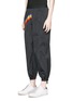 Front View - Click To Enlarge - 71465 - Rainbow appliqué zip cuff pants