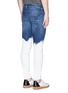 Back View - Click To Enlarge - 71465 - Paint dip distressed skinny jeans
