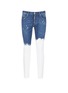 Main View - Click To Enlarge - 71465 - Paint dip distressed skinny jeans