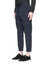 Front View - Click To Enlarge - SONG FOR THE MUTE - Geometric jacquard cotton track pants