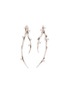 Main View - Click To Enlarge - HETING - 'Dewdrop' diamond rhodium 18k white gold drop earrings