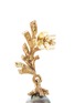 Detail View - Click To Enlarge - HETING - 'Pinecone' Tahitian pearl tsavorite 18k yellow gold drop earrings
