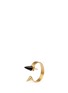 Main View - Click To Enlarge - ELA STONE - 'Marla' onyx stud hoop earrings