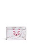 Main View - Click To Enlarge - CHARLOTTE OLYMPIA - 'Feline' cat face marble print leather card holder