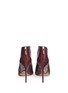 Back View - Click To Enlarge - ALEXANDRE BIRMAN - 'Corah' python caged leather sandals