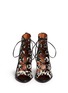Figure View - Click To Enlarge - 10 CROSBY DEREK LAM - 'Inga' cheetah print calf hair lace-up boots