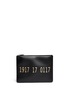 Main View - Click To Enlarge - GIVENCHY - '1917' print leather zip pouch