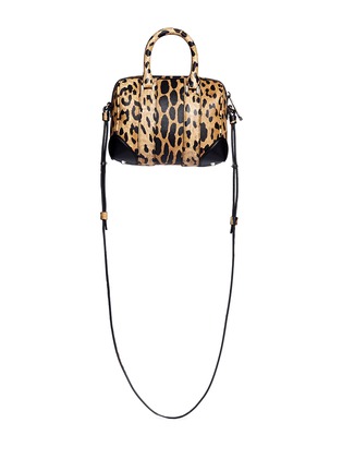 Back View - Click To Enlarge - GIVENCHY - 'Lucrezia' micro leopard print leather bag