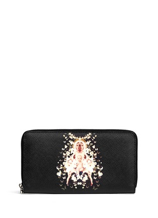 Main View - Click To Enlarge - GIVENCHY - 'Iconic Print' Madonna and baby's breath continental wallet