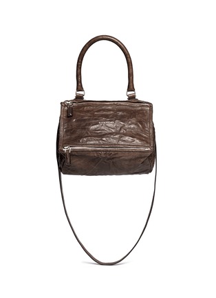 Main View - Click To Enlarge - GIVENCHY - 'Pandora' small washed lambskin leather bag
