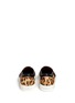 Back View - Click To Enlarge - GIVENCHY - Leopard print leather skate slip-ons