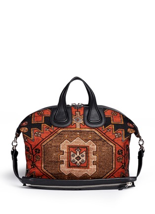 Back View - Click To Enlarge - GIVENCHY - 'Nightingale' Persian carpet print bag