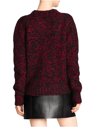 Back View - Click To Enlarge - COACH - x BLITZ cashmere-wool-mohair tweed sweater