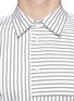 Detail View - Click To Enlarge - MARNI - Contrast stripe panel cotton poplin shirt