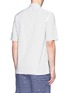 Back View - Click To Enlarge - MARNI - Contrast stripe panel cotton poplin shirt