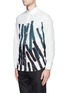 Front View - Click To Enlarge - MARNI - Paint stroke print cotton poplin shirt